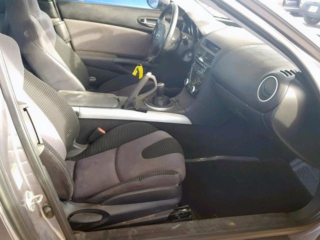 JM1FE173640116147 - 2004 MAZDA RX8 GRAY photo 5