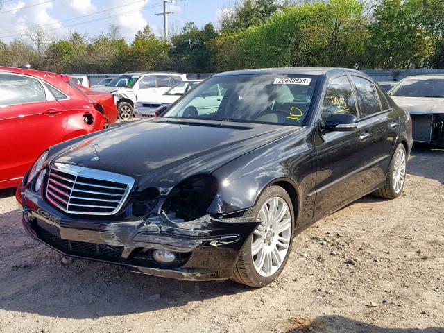 WDBUF56X58B213767 - 2008 MERCEDES-BENZ E 350 BLACK photo 2