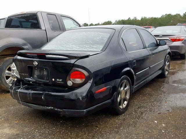 JN1CA31A21T306753 - 2001 NISSAN MAXIMA GXE BLACK photo 4