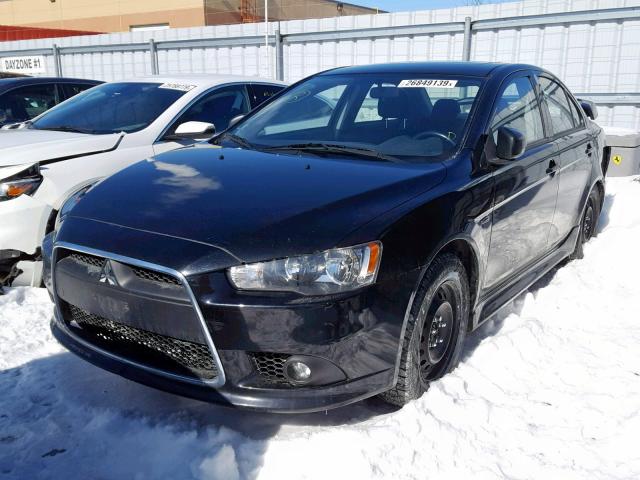 JA32U2FU9FU606870 - 2015 MITSUBISHI LANCER ES BLACK photo 2