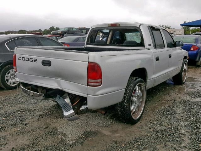 1B7GL2AN11S146067 - 2001 DODGE DAKOTA QUA SILVER photo 4