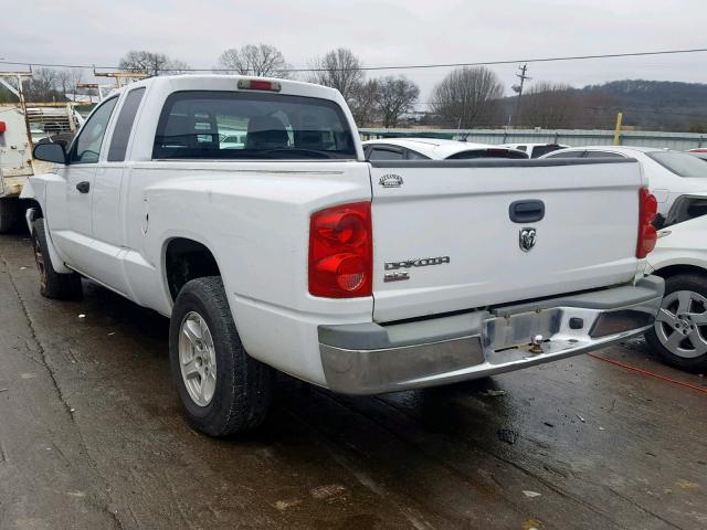 1D7HE42K66S671038 - 2006 DODGE DAKOTA SLT WHITE photo 3