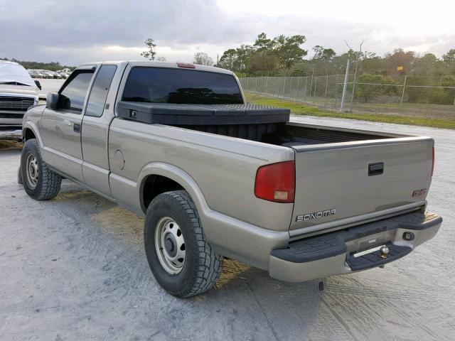 1GTDT19W028225688 - 2002 GMC SONOMA GRAY photo 3