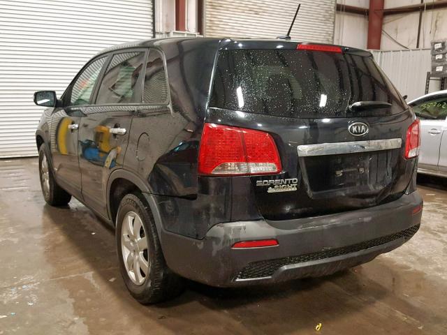 5XYKTCA12BG014150 - 2011 KIA SORENTO BA BLACK photo 3