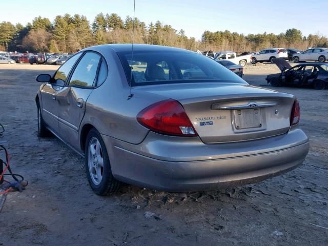 1FAFP55262A215687 - 2002 FORD TAURUS SES TAN photo 3