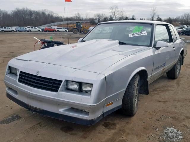 1G1GZ37G4GR208907 - 1986 CHEVROLET MONTE CARL SILVER photo 2