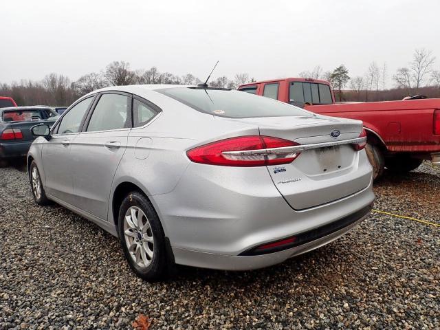 3FA6P0G71HR102868 - 2017 FORD FUSION S SILVER photo 3