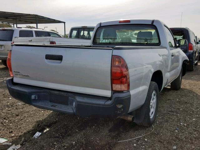 5TENX22N26Z240441 - 2006 TOYOTA TACOMA GRAY photo 4