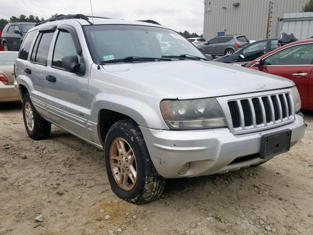 1J4GW48S64C120801 - 2004 JEEP GRAND CHER SILVER photo 1