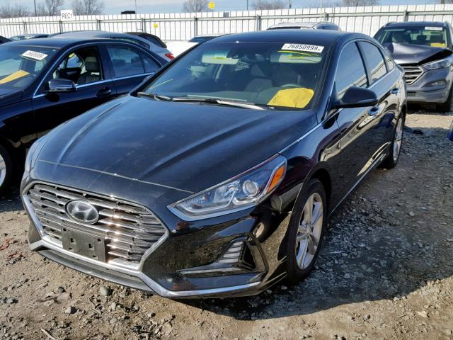 5NPE34AF6JH670406 - 2018 HYUNDAI SONATA SPO BLACK photo 2