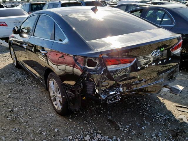 5NPE34AF6JH670406 - 2018 HYUNDAI SONATA SPO BLACK photo 3