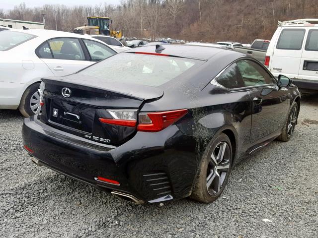 JTHSM5BCXH5003468 - 2017 LEXUS RC 300 BLACK photo 4