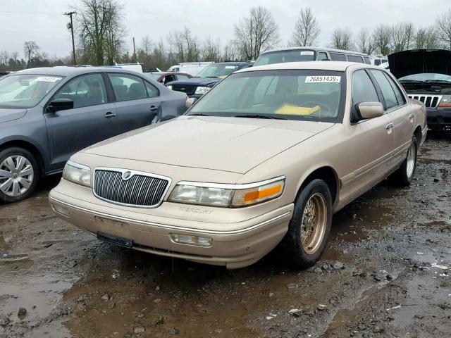 2MELM74W1VX722285 - 1997 MERCURY GRAND MARQ GOLD photo 2