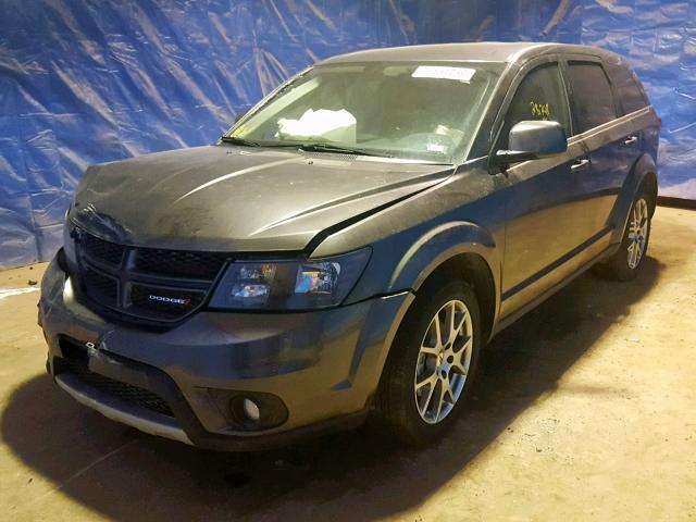 3C4PDCEG5JT369919 - 2018 DODGE JOURNEY GT GRAY photo 2