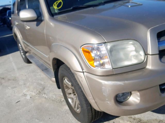 5TDZT38A05S239176 - 2005 TOYOTA SEQUOIA LI GOLD photo 10