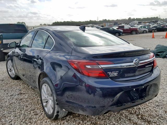 2G4GK5EXXG9176934 - 2016 BUICK REGAL BLUE photo 3