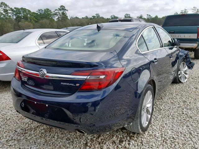 2G4GK5EXXG9176934 - 2016 BUICK REGAL BLUE photo 4