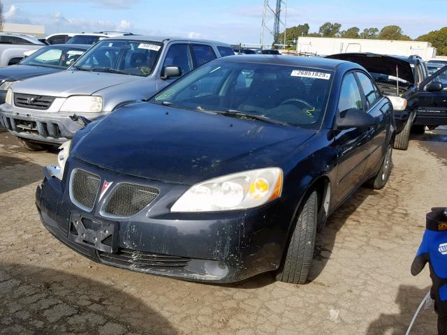 1G2ZF58B774199726 - 2007 PONTIAC G6 VALUE L BLACK photo 2