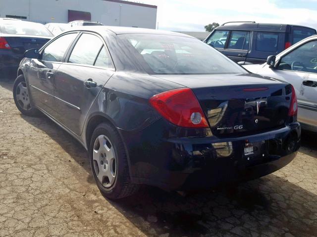 1G2ZF58B774199726 - 2007 PONTIAC G6 VALUE L BLACK photo 3