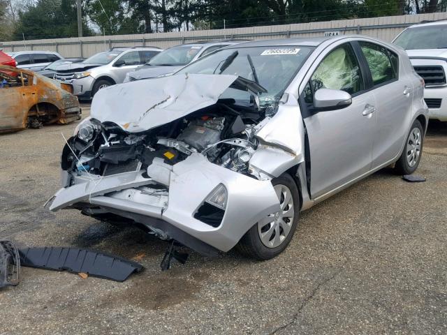 JTDKDTB31E1080271 - 2014 TOYOTA PRIUS C SILVER photo 2