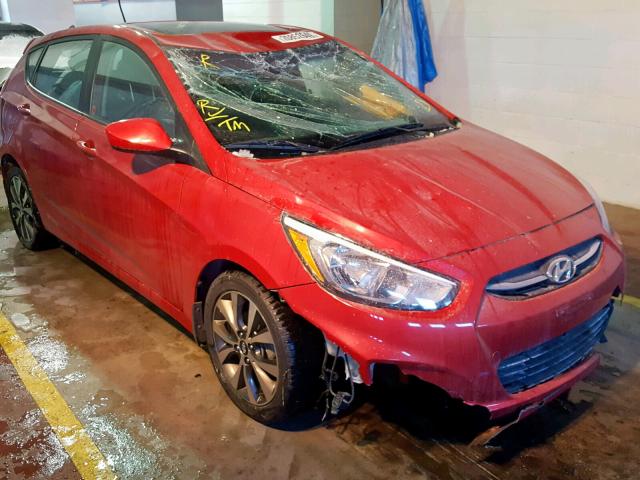 KMHCT5AEXHU305095 - 2017 HYUNDAI ACCENT SE RED photo 1