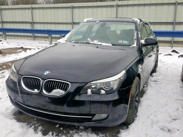 WBANV1C55ABZ45422 - 2010 BMW 528 XI BLACK photo 2