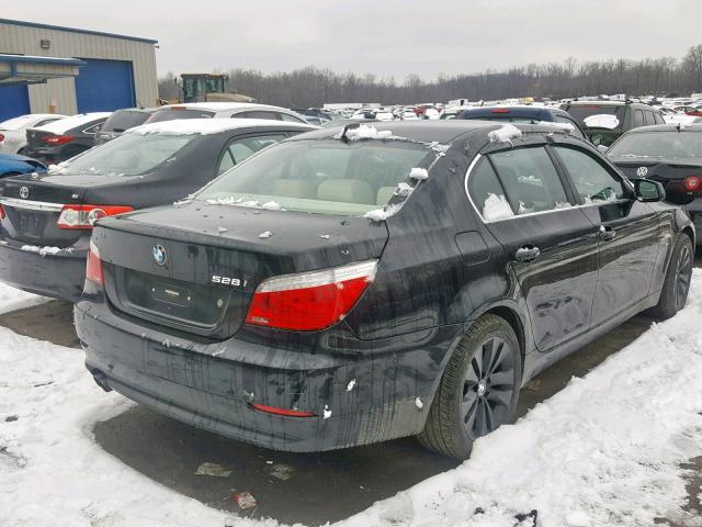 WBANV1C55ABZ45422 - 2010 BMW 528 XI BLACK photo 4