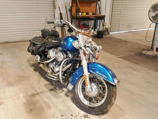 1HD1BWB155Y042114 - 2005 HARLEY-DAVIDSON FLSTCI BLUE photo 1