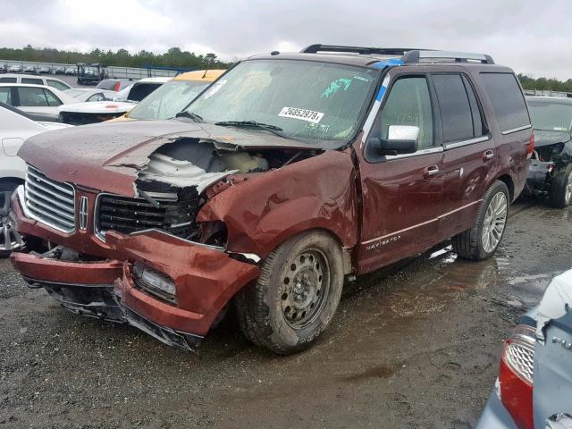 5LMJJ2LT6GEL06645 - 2016 LINCOLN NAVIGATOR 勃艮第红 照片 2