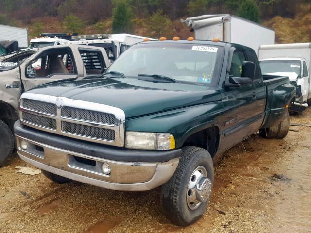 1B7MF33791J544888 - 2001 DODGE RAM 3500 GREEN photo 2