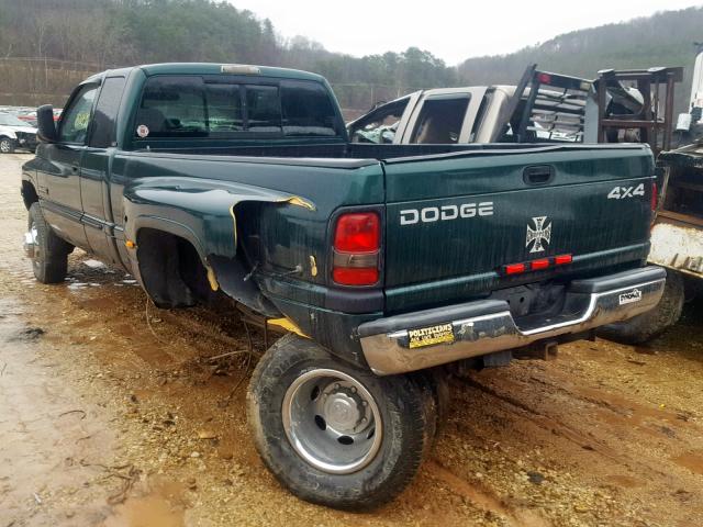 1B7MF33791J544888 - 2001 DODGE RAM 3500 GREEN photo 3