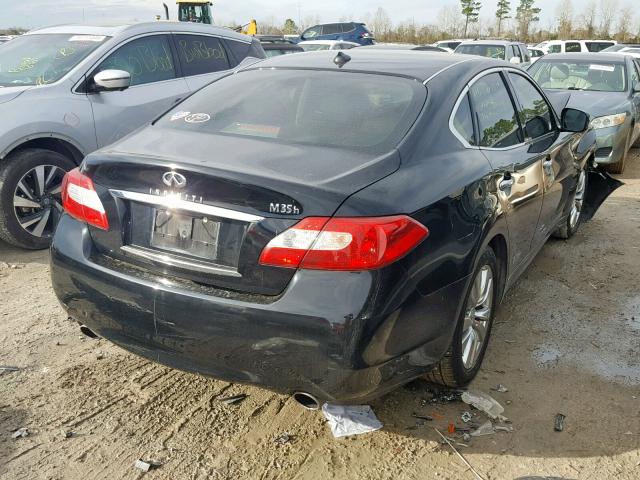 JN1EY1AP2CM910961 - 2012 INFINITI M35H BLACK photo 4