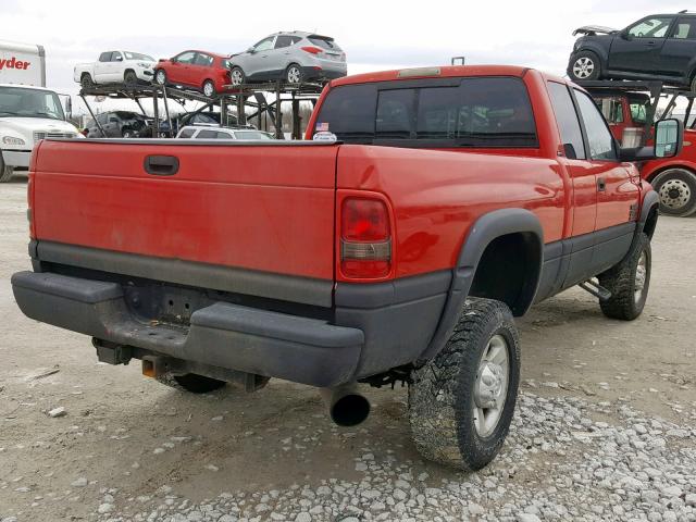 1B7KF23661J554531 - 2001 DODGE RAM 2500 RED photo 4