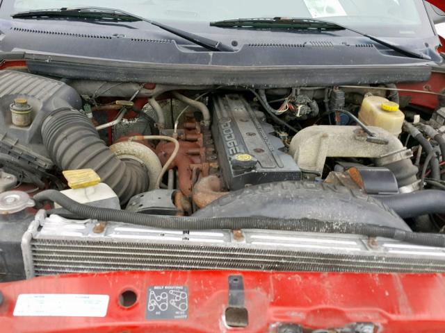 1B7KF23661J554531 - 2001 DODGE RAM 2500 RED photo 7