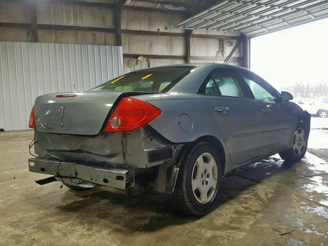 1G2ZF57B784116234 - 2008 PONTIAC G6 VALUE L BLUE photo 4