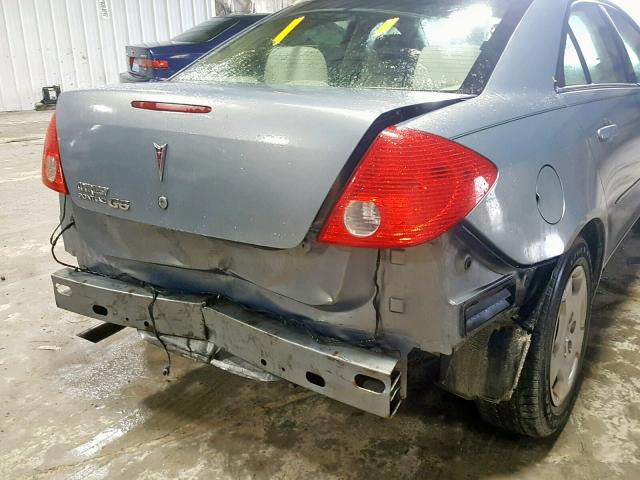 1G2ZF57B784116234 - 2008 PONTIAC G6 VALUE L BLUE photo 9