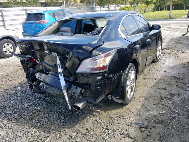 1N4AA5AP4DC804404 - 2013 NISSAN MAXIMA S BLACK photo 4