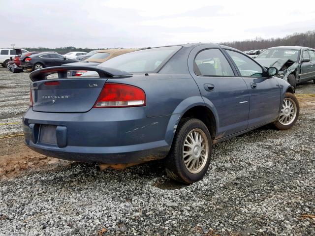 1C3EL46X52N154335 - 2002 CHRYSLER SEBRING LX BLACK photo 4