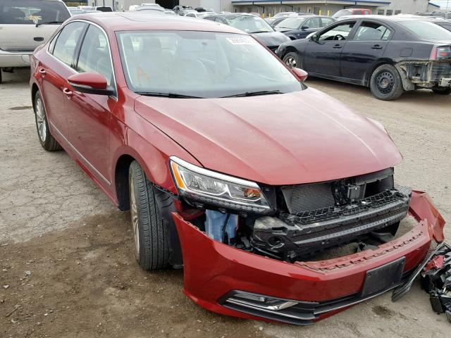 1VWBT7A30HC073751 - 2017 VOLKSWAGEN PASSAT SE RED photo 1