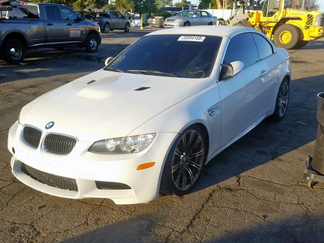 WBSDX9C51BE584304 - 2011 BMW M3 WHITE photo 2