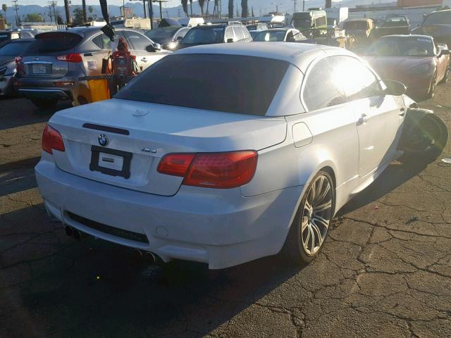 WBSDX9C51BE584304 - 2011 BMW M3 WHITE photo 4