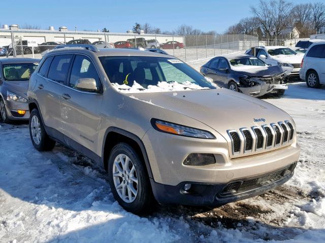 1C4PJMCS3EW211827 - 2014 JEEP CHEROKEE L BEIGE photo 1