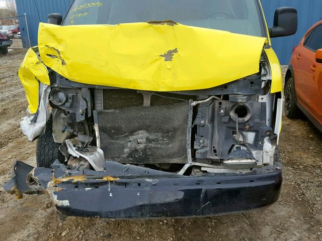 1GTFH154181149169 - 2008 GMC SAVANA G15 YELLOW photo 7