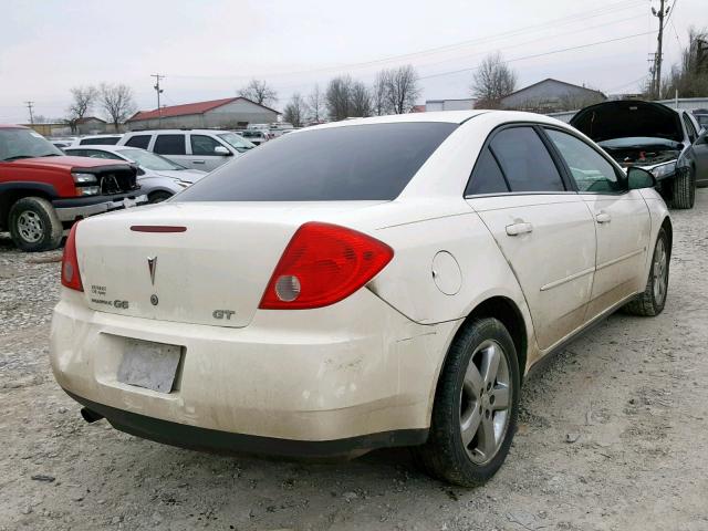 1G2ZH57N284115299 - 2008 PONTIAC G6 GT WHITE photo 4