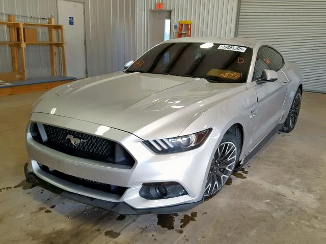 1FA6P8CF8F5387581 - 2015 FORD MUSTANG GT SILVER photo 2