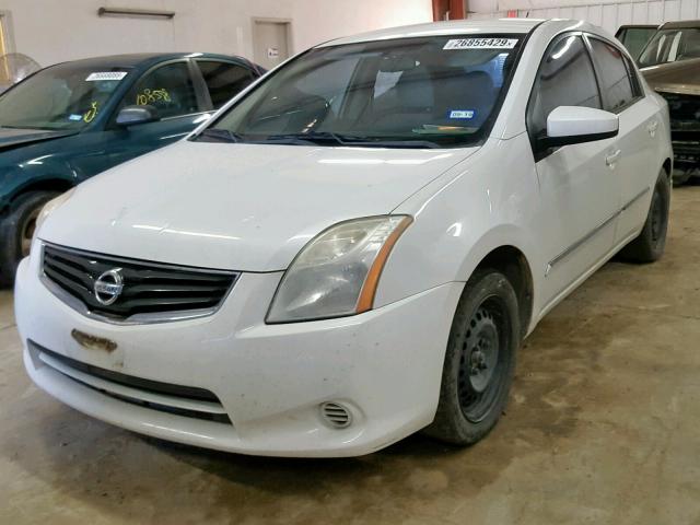 3N1AB6APXBL637564 - 2011 NISSAN SENTRA 2.0 WHITE photo 2