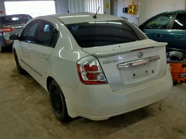 3N1AB6APXBL637564 - 2011 NISSAN SENTRA 2.0 WHITE photo 3