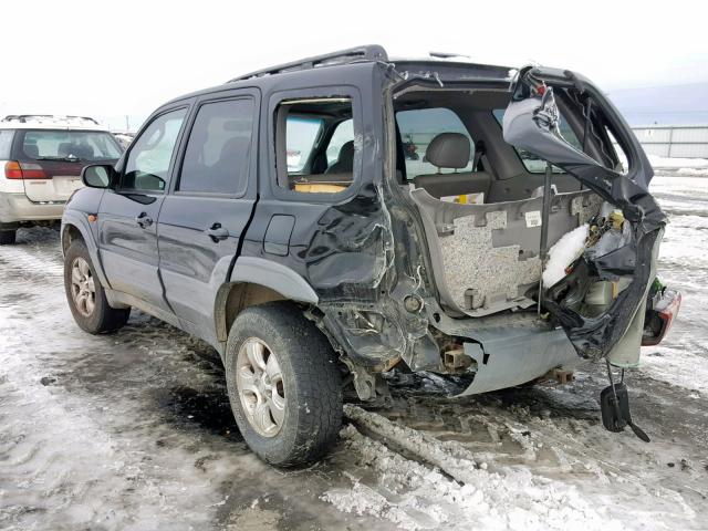 4F2YU08121KM10065 - 2001 MAZDA TRIBUTE LX BLACK photo 3