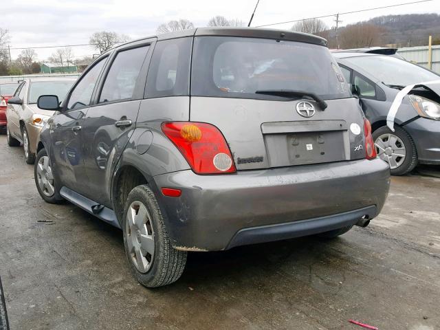 JTKKT624650106083 - 2005 TOYOTA SCION XA GRAY photo 3