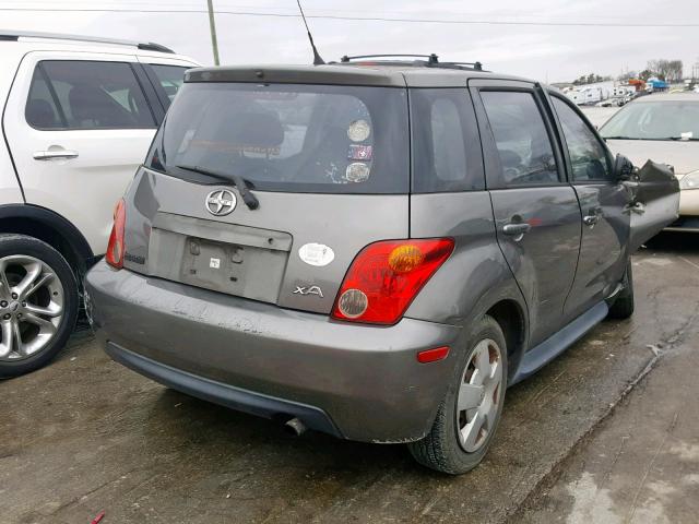 JTKKT624650106083 - 2005 TOYOTA SCION XA GRAY photo 4